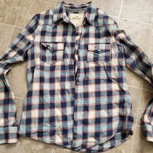 Hollister button down flannel size Medium!
